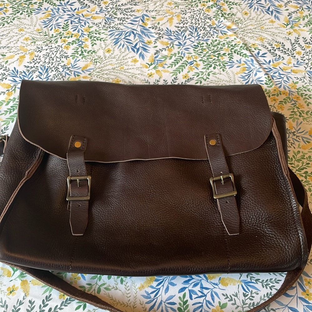 J. Crew Tan Railway Bag for Men